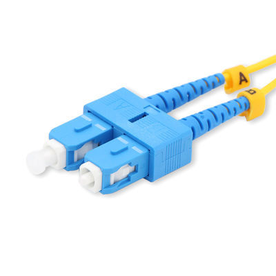 Duplex SC UPC Fiber Optic Patch Cord Single Mode Low Insertion loss
